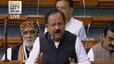 Coronavirus Outbreak in India: 15 Laboratories Started for COVID-19 Tests, Says Union Health Minister Harsh Vardhan in Lok Sabha