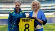 Australian All-Rounder Ellyse Perry Meets Pop-Star Katy Perry, Gifts Her Team Jersey Ahead of ICC Women&rsquo;s 2020 T20 World Cup Final