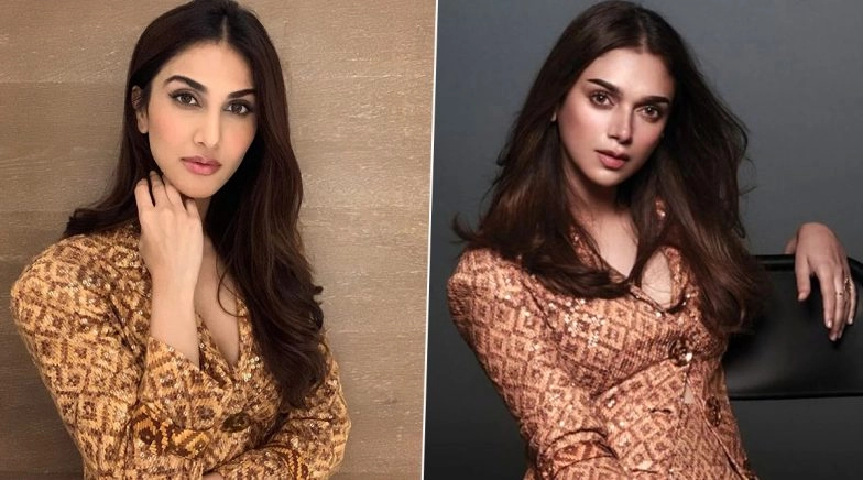 Fashion Face-Off: Aditi Rao Hydari or Vaani Kapoor? Who Wore the Sequinned Nikita Mhaisalkar Pantsuit Better?