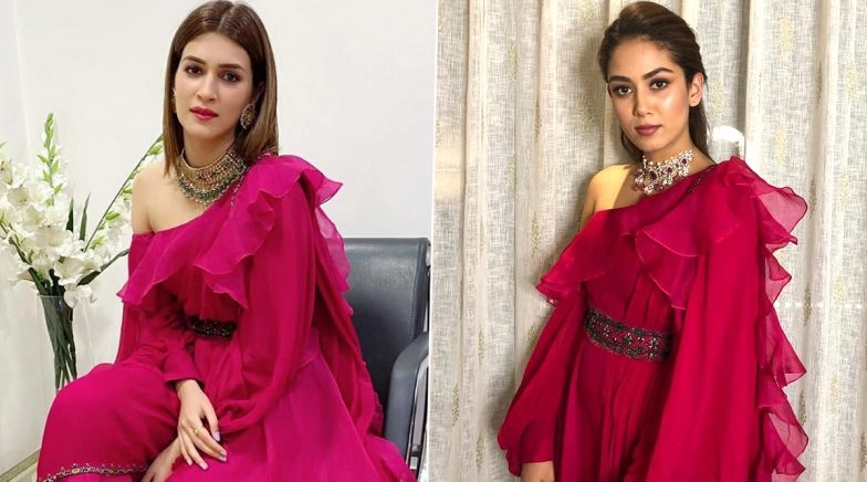  Fashion Face-Off: Kriti Sanon or Mira Rajput Kapoor? Who Aced the Fuchsia Pink Jumpsuit Style by Ridhi Mehra?