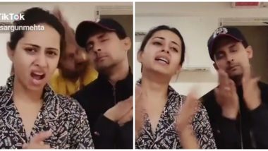 Coronavirus Outbreak: Lovebirds Ravi Dubey and Sargun Mehta Go the Bhajan Way, Sing ‘Go Corona’ (Watch Video)