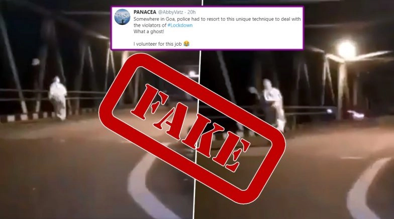Did Goa Police Use a 'Ghost' to Scare Lockdown Violators? Know Truth About Viral Video