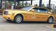 Gold Rolls Royce Taxi Spotted in Kerala, Pictures and Videos of Luxury Car Go Viral