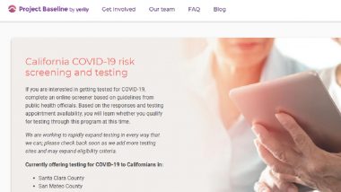 Coronavirus Testing Website by Google's Verily Goes Live For US Citizens, Here's How COVID-19 Screening Portal projectbaseline.com Works