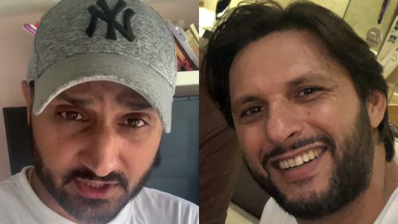 Harbhajan Singh Urges Fans to Make Donations to Shahid Afridi Foundation for Coronavirus Relief Fund; CSK Bowler Nominates Yuvraj Singh, Shoaib Akhtar and Wasim Akram (Watch Video)
