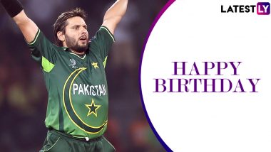 Happy Birthday Shahid Afridi: Twitterati Wish Talismanic All-Rounder With Heart-Warming Messages