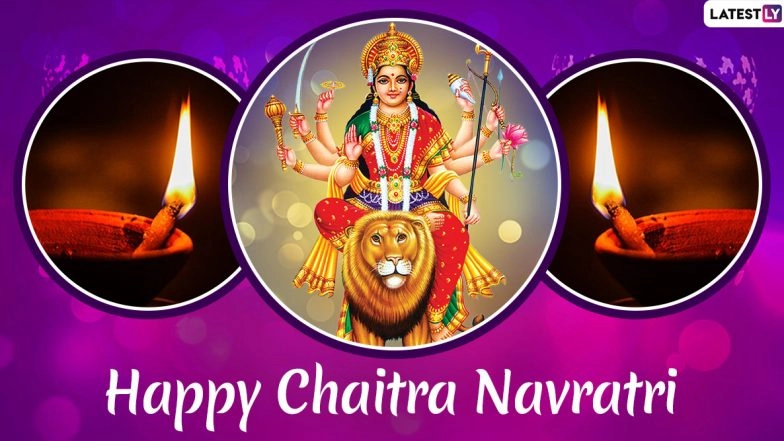 Chaitra Navratri 2020 and Vikram Samvat 2077 Wishes & HD Images: WhatsApp Stickers, Facebook GIF Greetings & Hike Messages to Celebrate Hindu New Year
