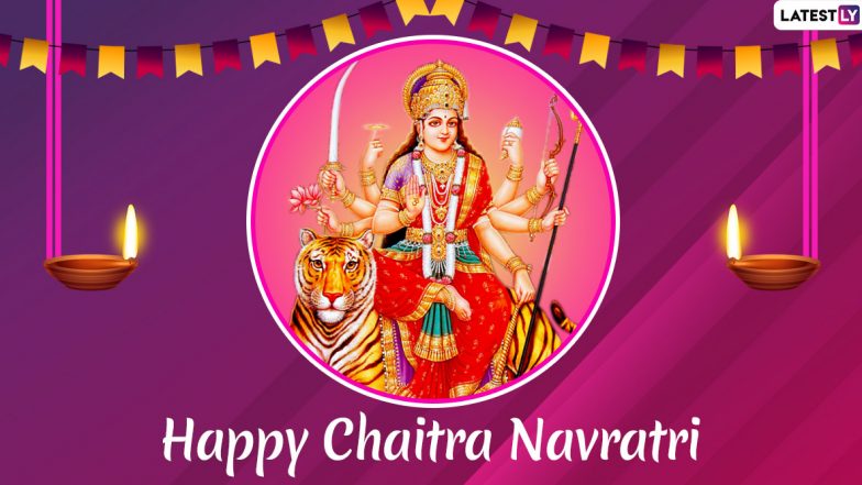 Chaitra Navratri 2020 Messages and Vikram Samvat 2077 Greetings: WhatsApp Sticker Wishes, GIF Images, Maa Durga Photos and SMS to Send on Hindu New Year