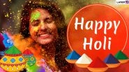 Happy Holi 2020 Greetings: Dhulandi WhatsApp Stickers, Dhuleti GIF Images, Facebook Status, SMS, Wishes and Messages to Celebrate Rangwali Holi