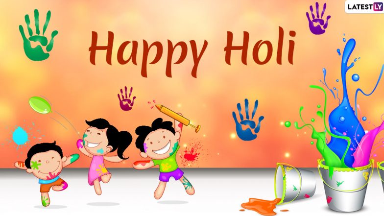 Holi 2020 Messages in Hindi: Dhuleti WhatsApp Stickers, Dhulandi GIF Images, Facebook Greetings and SMS to Wish on The Festival of Colours