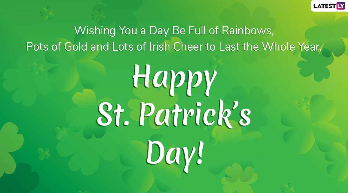 happy saint patricks day message