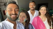 Holi 2020: Hardik Pandya, Fiance Natasa Stankovic Celebrate Festival of Colours with Krunal Pandya, His Wife Pankhuri Sharma and Family (See Pics)
