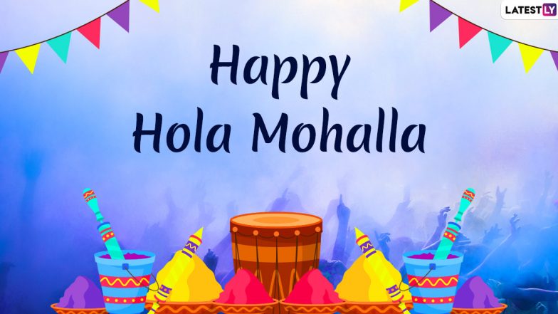 Hola Mohalla 2021 Greetings in Punjabi and English: Send Telegram Happy Holi Pics, WhatsApp Stickers, Signal Wishes, 'Hola Mohalla Vadhayian' Messages, GIFs and Quotes to Celebrate the Sikh Festival
