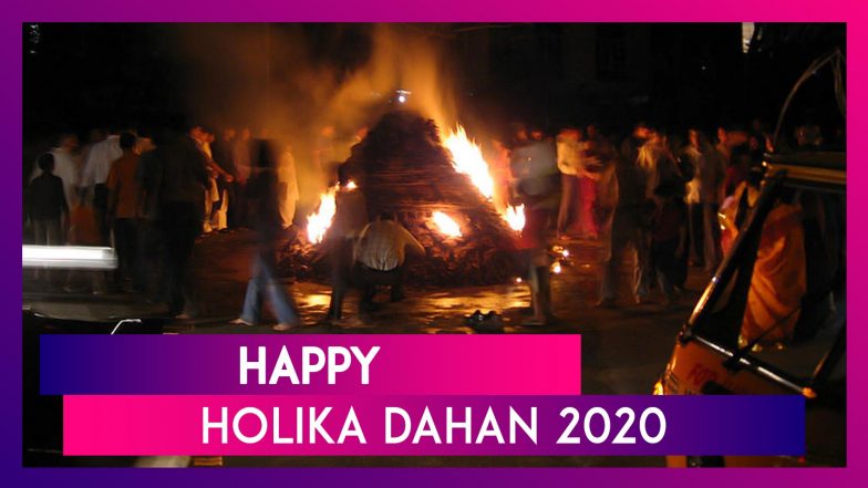 Holika Dahan 2020 Greetings and Images: Wish Your Loved Ones With WhatsApp Messages on Choti Holi