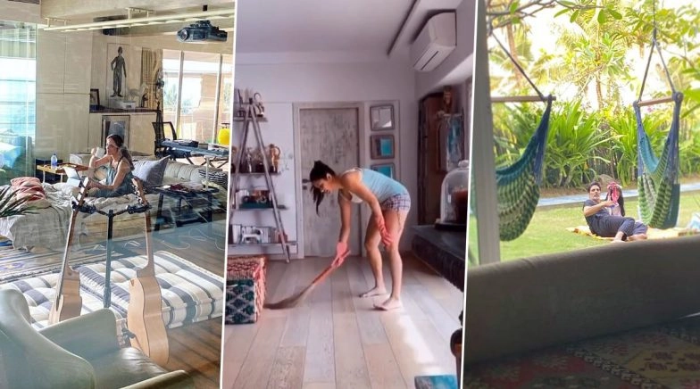 A Sneak Peek Into Bollywood Stars' Homes Through Quarantine Posts!