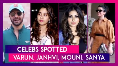 Varun Dhawan, Janhvi Kapoor, Mouni Roy, Sanya Malhotra & Others Seen In The City I Celebs Spotted