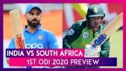 IND vs SA, 1st ODI 2020 Preview: India, South Africa Seek Early Lead In Short Series