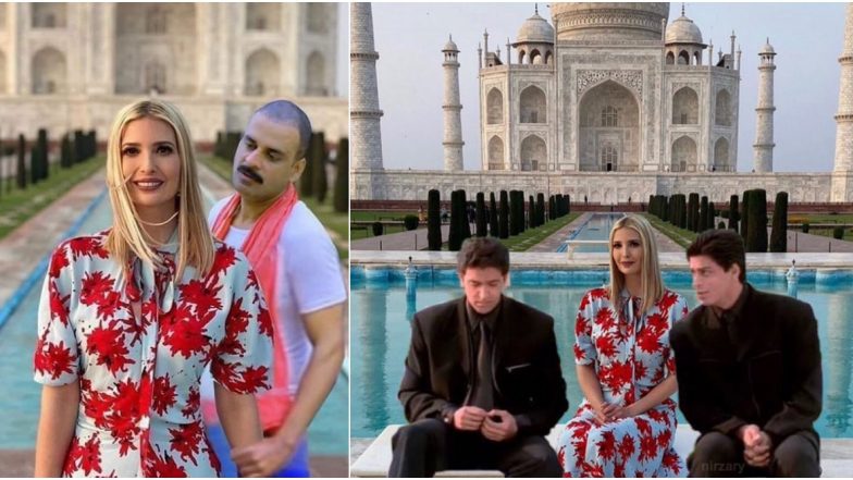 Ivanka Trump's Photos At Taj Mahal Photoshopped in Funny Memes, Check US President Donald Trump's Daughter's Reply on Making New Friends!
