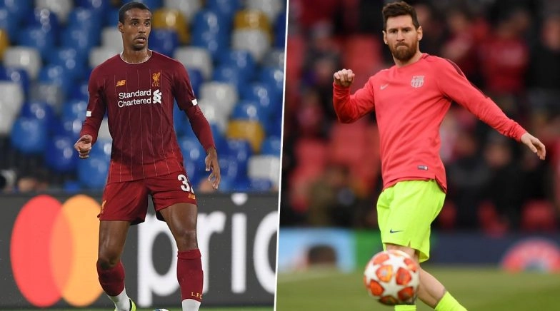 Joel Matip Reveals Awkward Encounter With Lionel Messi After Historic Anfield Victory