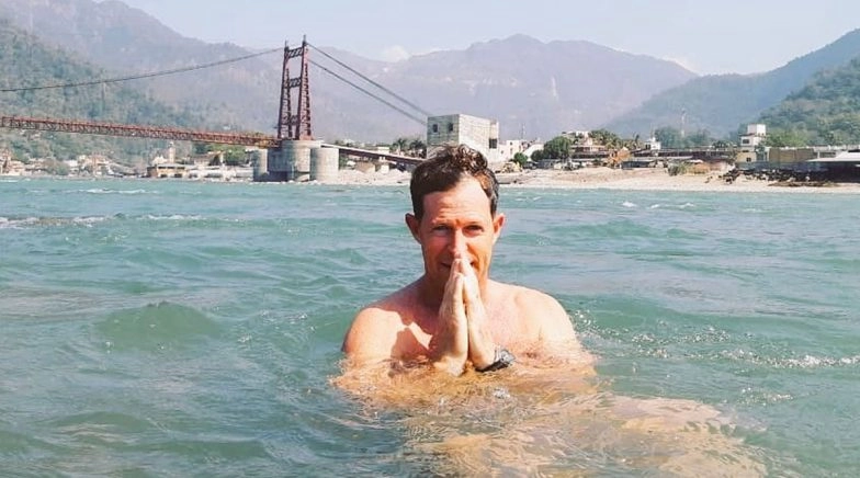Former South African Cricketer Jonty Rhodes Takes a Dip in Holy Ganga River in Rishikesh (See Pic)