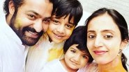 Jr NTR Celebrates Holi with Wife Pranathi and Children, RRR Actor Wishes Fans on the Auspicious Occasion