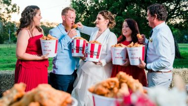 First-Ever KFC Wedding: Australian Couple Have a Finger-Lickin' Event With Personalised KFC Wedding Cake and Food Truck