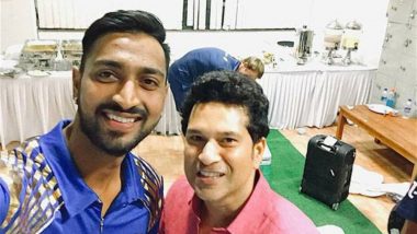 Sachin Tendulkar Wishes Mumbai Indians’ Krunal Pandya on His Birthday, Urges him to Stay at Home Amid Coronavirus Crisis