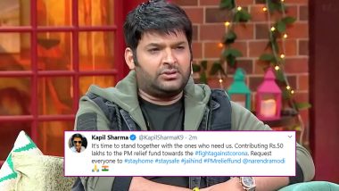COVID-19 Outbreak: Kapil Sharma Donates Rs 50 Lakh To PM Relief Fund For The '#FightAgainstCorona' Cause (View Tweet)