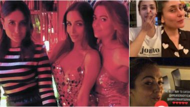 Kareena Kapoor Khan's Social Distancing is On Point as She Catches Up With BFFs Malaika Arora and Amrita Arora Over Video Call! 