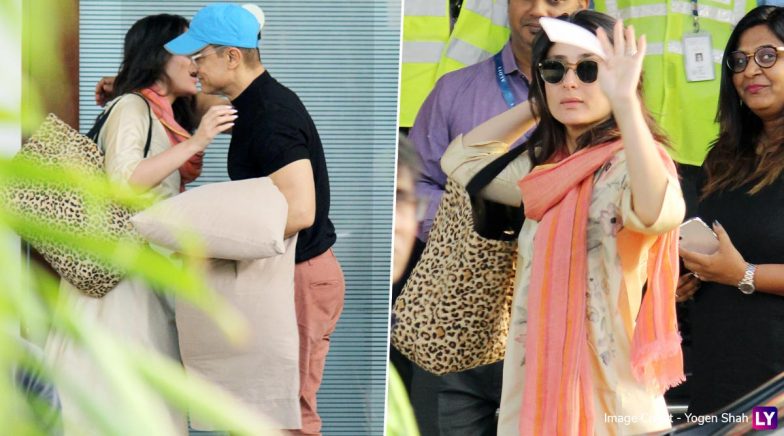Laal Singh Chadha Co-Stars Kareena Kapoor Khan and Aamir Khan Clicked at Airport