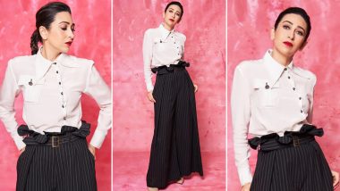Karisma Kapoor Oozes Chic Subtlety in a Monochrome Look for Mentalhood Promotions!