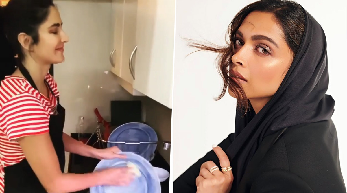 Deepika Padukone Takes a Funny Dig at Katrina Kaif's Dish-Washing Post