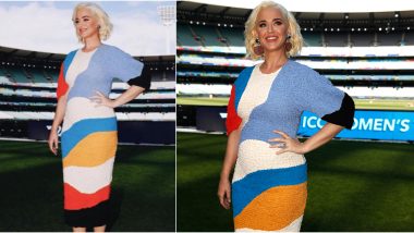 Katy Perry Flaunts Her Baby Bump for the First Time After Pregnancy Announcement  at ICC Women's T20 World Cup 2020 Event (View Piass=