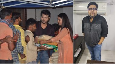 Coronavirus Outbreak: Mahesh Pandey's Vidya Team Namish Taneja and Meera Deosthale Distribute Atta, Rice And Pulses to Crew Members on Set