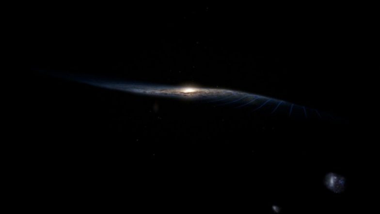 Milky Way's Warp Caused by Galactic Collision, Gaia Suggests