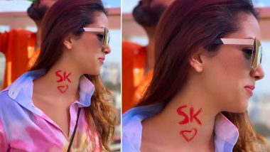 Holi 2020: Mira Rajput Flaunts Husband Shahid Kapoor's Initials 'SK' On Her Neck In a Mushy Post (View Pic)