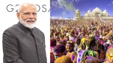 Holi 2020: PM Narendra Modi Sends Out Greetings to the Nation, Says 'Celebrate Festival With colour, Joy And Happiness'