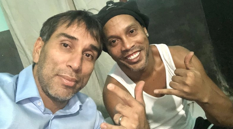 Ronaldinho Is Sad in Prison According Nelson Cuevas Who Paid a Visit to the Brazil Legend 