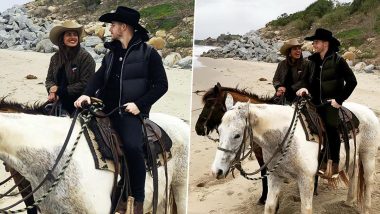 Priyanka Chopra and Nick Jonas Go Horseriding by the Picturesque California Sea (View Pics)