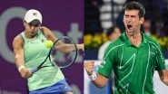 Latest Tennis Rankings 2020: Ashleigh Barty and Novak Djokovic Remain on Top in List