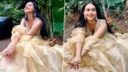 Ajay Devgn and Kajol's Daughter Nysa Looks Like A Breath of Fresh Air In This Golden Ruffled Lehenga (View Pics)