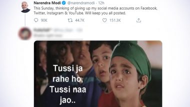 PM Narendra Modi May Go Off Social Media? Twitterati Can't Stop Giving Funny Suggestions (Check Tweets)