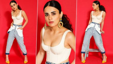 Radhika Madan Is Spiffing, Sizzling and Has Us Swooning With Her Corset Top, Denim and Heels Look!