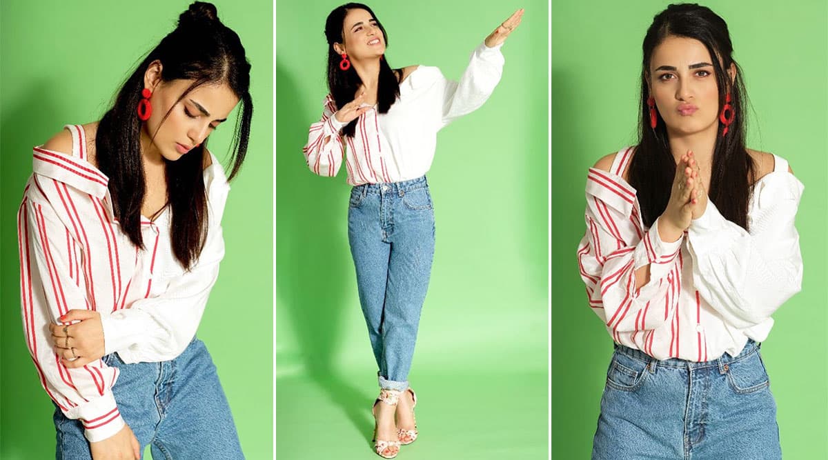 Radhika Madan for Angrezi Medium promotions