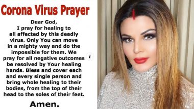 Rakhi Sawant Shares a Video and a Prayer on Coronavirus Outbreak, Netizens Troll the Actress for Not Taking The Issue Seriously
