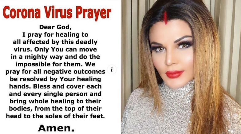 Rakhi Sawant Shares a Video and a Prayer on Coronavirus Outbreak, Gets Trolled By Netizens
