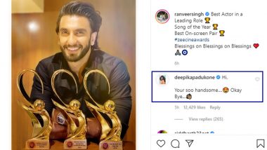 ‘Gully Boy’ Ranveer Singh Flaunts the Trophies He Won at Zee Cine Awards 2020, but Deepika Padukone Cannot Take Her Eyes Off Her Husband