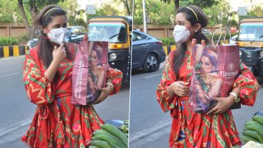 Rashami Desai Wears a Mask and Goes Grocery Shopping Amid the Coronavirus Outbreak (Watch Video)