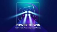 Redmi Note 9S Launching on March 23; Check Expected Price, Features, Variants & Specifications