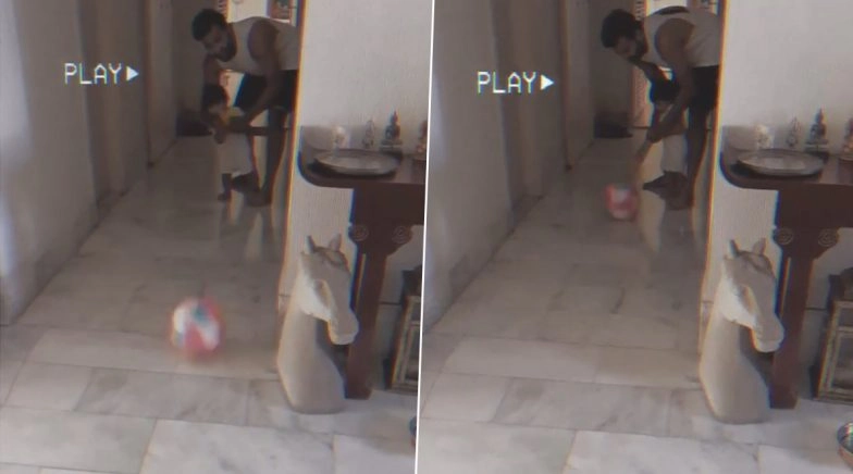 Rohit Sharma Spends Quality Time With Daughter Samaira As The Two Play Cricket Together